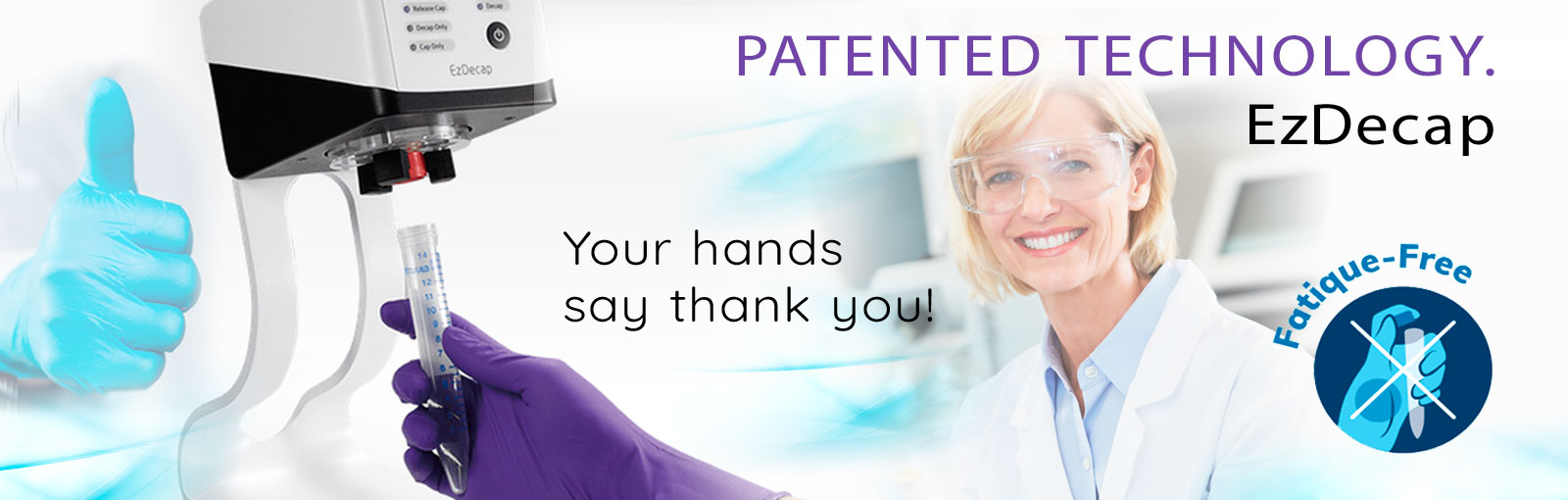 EzDecap tube decapper system