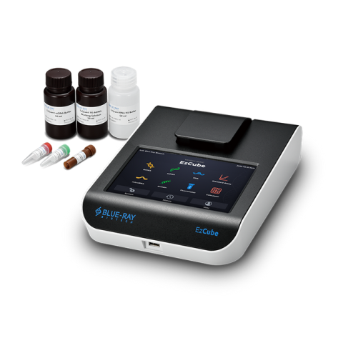 Fluorometer Ezcube von Blueray Biotech.