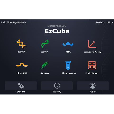 Ezcube Fluorometer Display