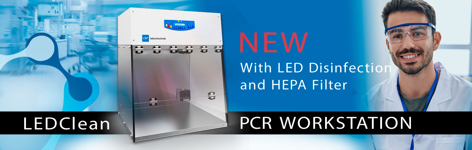 HEPA PCR Workstation LEDClean