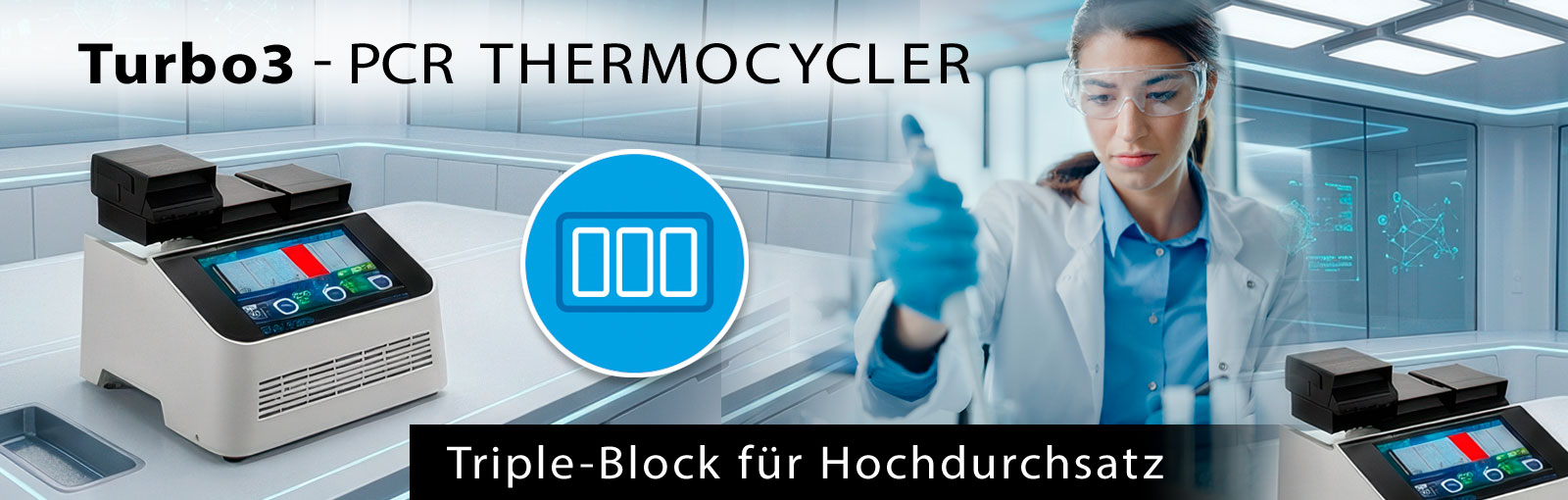 PCR Thermocycler Turbo3 für Hochdurchsatz