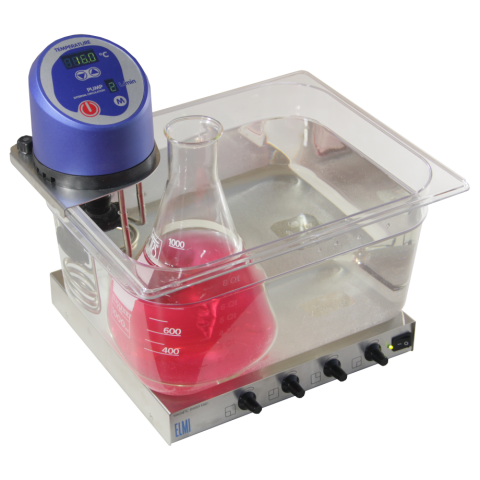 Wasserbad mit Magnetrührer und Thermostat
